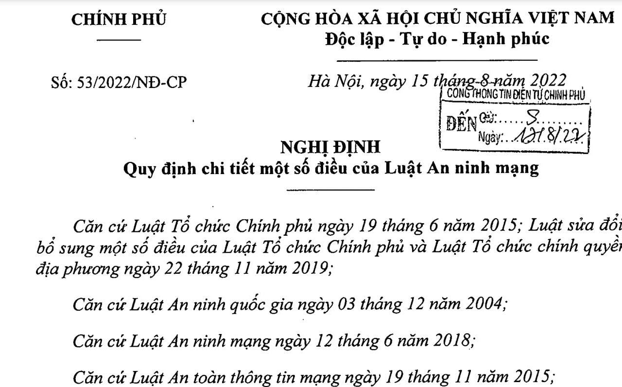 Nghị định 53/2022 về An Ninh Mạng: những nhận định của CEO Nam Nguyễn
